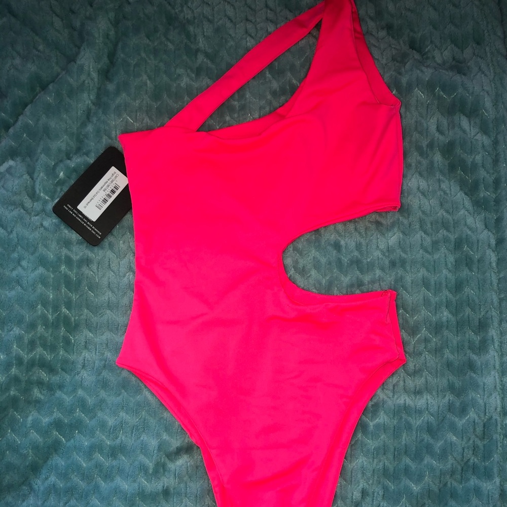 Hot Pink One Piece Swimsuit